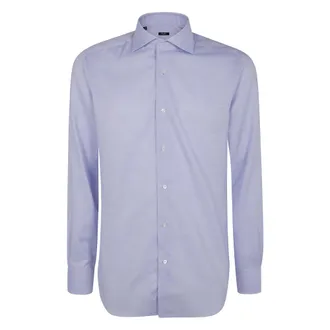 Barba Heren, Overhemden, Blauw, Maat: L
