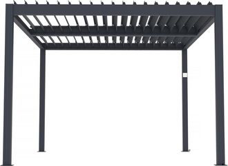 Habitat & Jardin P&eacute;rgola bioclim&aacute;tica gris anthracite 300 x 400 x 220 cm