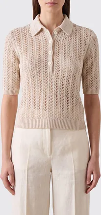 Eleventy Polo in maglia in misto cotone e lino con vestibilit&agrave; slim fit