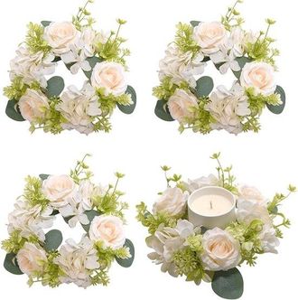 OEM Ghirlanda Di Candele In 4 Pezzi, Anelli Per Candele Per Una Ghirlanda, Ghirlanda Di Fiori, Ghirlanda Natalizia, Decorazione Da Tavola Per Natale, Mini