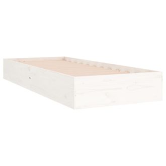 vidaXL Vidaxl - Estructura Cama Individual Sin Colch&oacute;n Madera Blanco 90x190 Cm