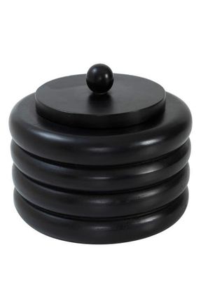 RENWIL Cipher Rib Lidded Wood Box at Nordstrom