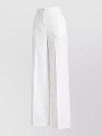 Pinko high waist wide leg trousers back pockets