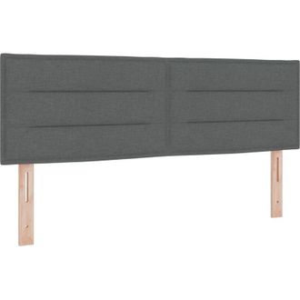 vidaXL Cama Con Somier Y Colch&oacute;n Crema 90x200 Cm Fabric Gris Oscuro Vidaxl