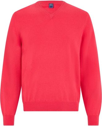 Fedeli Truien - Heren - Cashmere truien - Roze - XL - Truien & Vesten