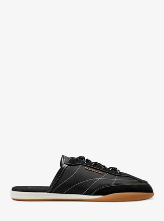 Michael Kors Nolan Nylon and Suede Mule