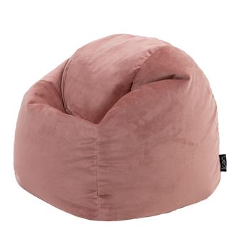 Icon Brand Puf sill&oacute;n infantil de terciopelo rosa