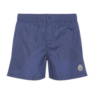 Moncler Beachwear, male, Blue, Size: XL Moncler Swimwear