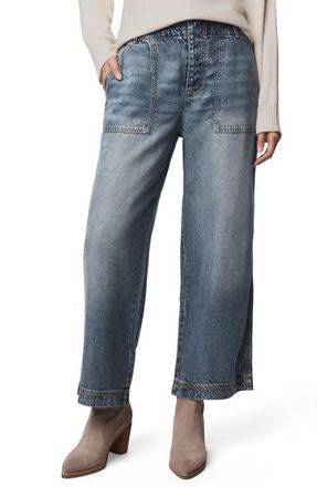 Splendid Chloe Crop Wide Leg Jeans in Indigo at Nordstrom, Size Large