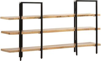 vidaXL Vidaxl - Estantería de 3 niveles madera maciza de mango 160x31x80 cm