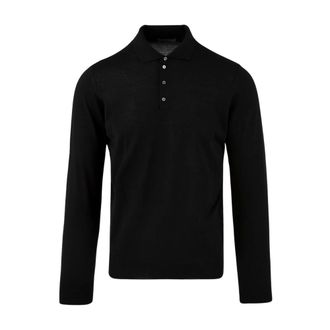 Drumohr D0D145690 Polo de Manga Larga - Tops - Hombre - Negro - 3XL