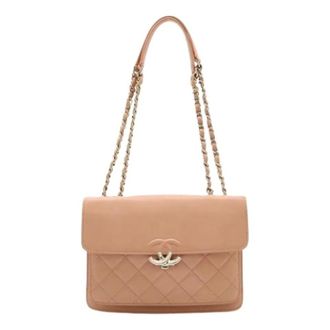 Chanel Pre-owned Vintage Shoulder Bag - Dames - Pre-owned - Roze - Maat: ONE Size Leer