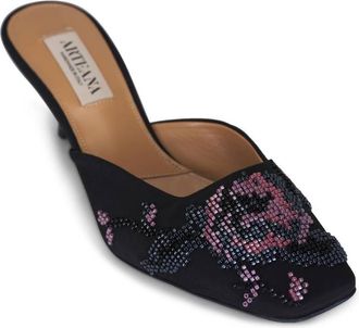 Arteana Womens Marta 50 Beaded Mule In Black