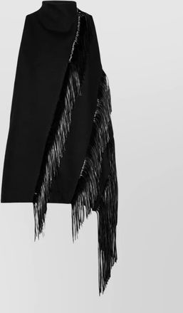 Sportmax fringed asymmetric sleeveless top