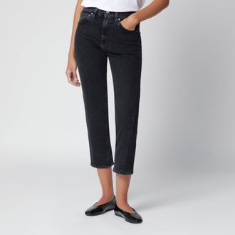 Toteme Dark grey washed ankle-length jeans