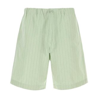 Dries Van Noten Casual Shorts, male, Green, Size: XL Embroidered opini Piperi bermuda shorts