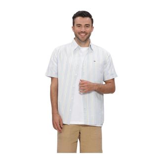 Tommy Jeans Regular Fit Seersucker Short Sleeve Shirt - Heren - Korte mouwen Overhemden - Veelkleurig - L - Katoen - Overhemden