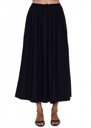 Pistola Denim Noelle Poplin Maxi Skirt In Noir