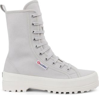 Superga Unisex Womens/Ladies 2641 Alpina High Tops (Grey Silver/Avorio) - Size UK 3.5