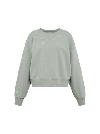 Mavi Sweatshirt MAVI Mavi Sweatshirt Crew Neck Sweatshirt, Damen, Gr. L, gr&uuml;n, Obermaterial: 85% Baumwolle CO. 9% Polyester PES. 6% Elasthan EL., Sweatshir