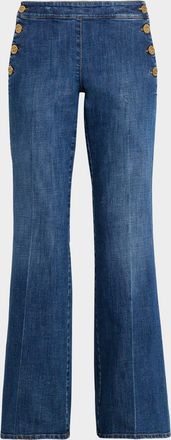 Maison Common Mid-Rise Flare Sailor Jeans
