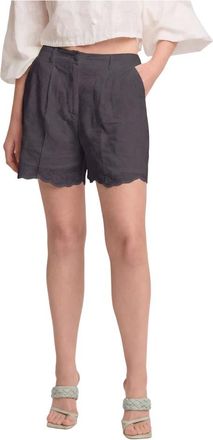 Kocca Korte Broeken, Dames, Zwart, XS, Zomerse chique lichte shorts