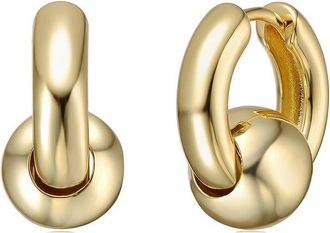 Rachel Glauber 14K Plated Hoops