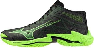 Mizuno Wave Lightning Elite MID - Heren - Fitnessschoenen - Zwart - 42 1/2 EU - Leer - Fitness