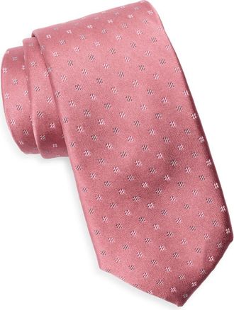 Nordstrom Denham Neat Silk Tie in Pink at Nordstrom