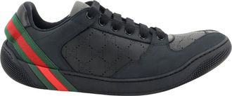 Gucci Sneaker Screener - Heren - Sneakers - Zwart - 41 EU - Leer - Schoenen