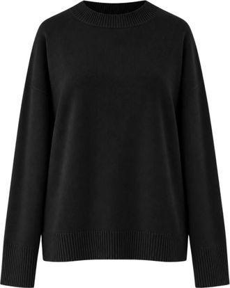 SOLOTRE Jersey de cuello redondo - Knitwear - Mujer - Negro - S