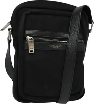 Saint Laurent Pre-owned Canvas shoulder-bags - Dames - Vintage Schoudertas - Zwart - ONE Size - Vintage