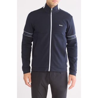 BOSS Skaz Zip Front Jacket in Dark Blue at Nordstrom Rack, Size X-Large
