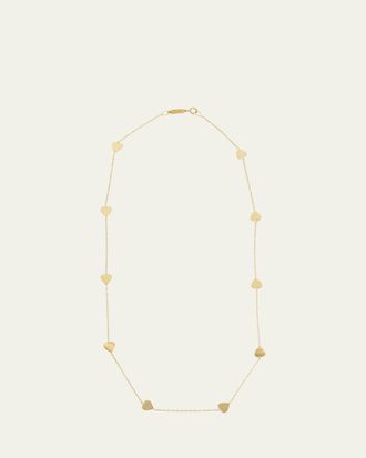 Jennifer Meyer 18k Yellow Gold Hearts by The Inch Necklace