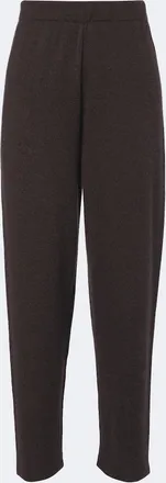 The Row Parvi cashmere wide-leg pants
