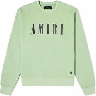 Amiri Sweatshirts, male, Green, M, Core Logo Sweatshirt