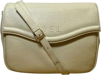 Saint Laurent Pre-owned Cross Body Bags, female, Beige, Size: ONE SIZE Pre-owned Vintage Cross Body Bag
