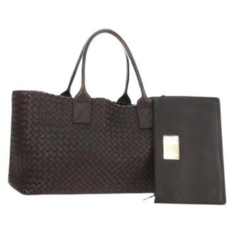Bottega Veneta Bolsa Tote Vintage Pre-owned - Pre-owned - Mujer - Marr&oacute;n - ONE SIZE