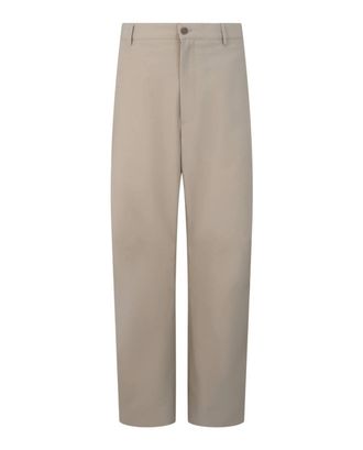 Ferragamo Mens Wide Leg Trousers In Beige