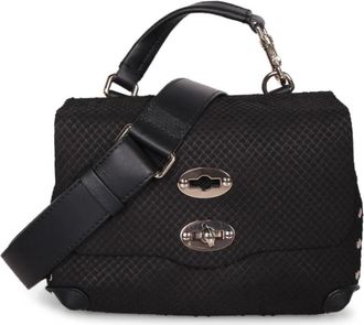 Zanellato Postina Small Amoretto - Dames - Handtassen - Zwart - ONE Size - Katoen - Tassen