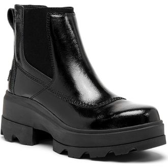 Sorel Joan FRWD Waterproof Chelsea Boot in Black/Black at Nordstrom Rack, Size 10.5