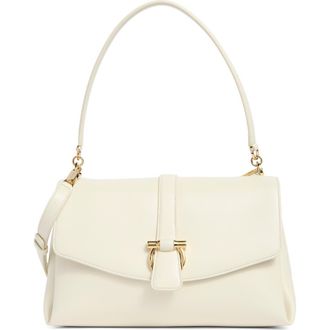 Ferragamo Medium Leather Top Handle Bag in Mascarpone at Nordstrom
