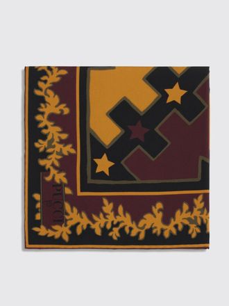 Pucci Geometric and Floral Print Square Silk Scarf