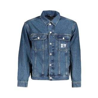 Calvin Klein Jassen, Heren, Blauw, S, Denim, Denim Classic Jack Blauw