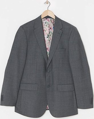 William Hunt Savile Row Textured Grey Suit Jacket
