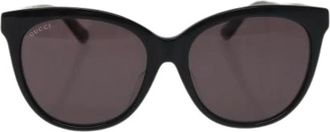 Gucci Pre-owned Accessories, female, Black, Size: ONE SIZE Pre-owned Plastic Sunglasses