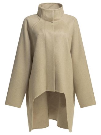 Alaia Langer asymmetrischer Kaschmirmantel