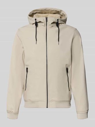 Jack & Jones Jack & Jones Softshelljacke mit Rei&szlig;verschlusstaschen in Offwhite, Gr&ouml;&szlig;e XXL