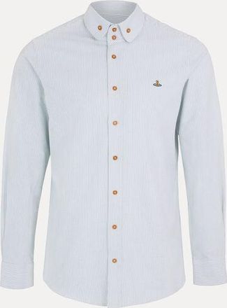 Vivienne Westwood Two Button Krall Shirt Classic Oxford Shirt Ink-stripe 48 Men
