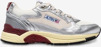 Autry Niedrige Sneakers mit Metallic-Leder Hyperway Running